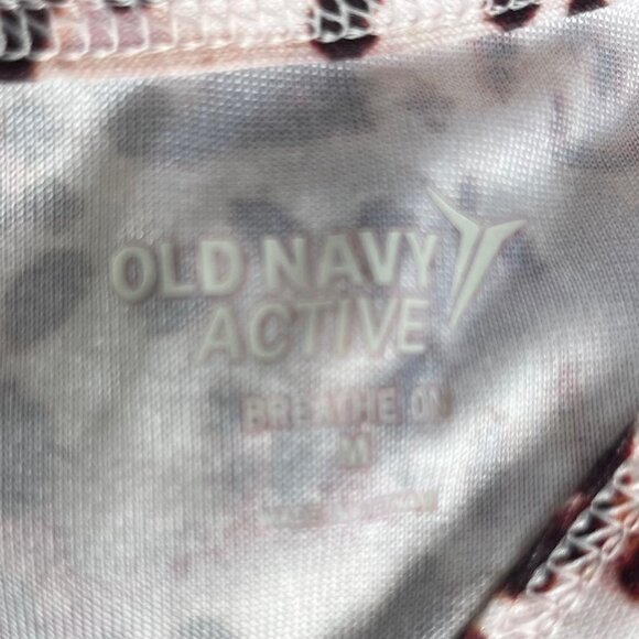 Old Navy Active Workout Tank Top Womens Medium Brown Animal Print Sleeveless - Picture 6 of 7